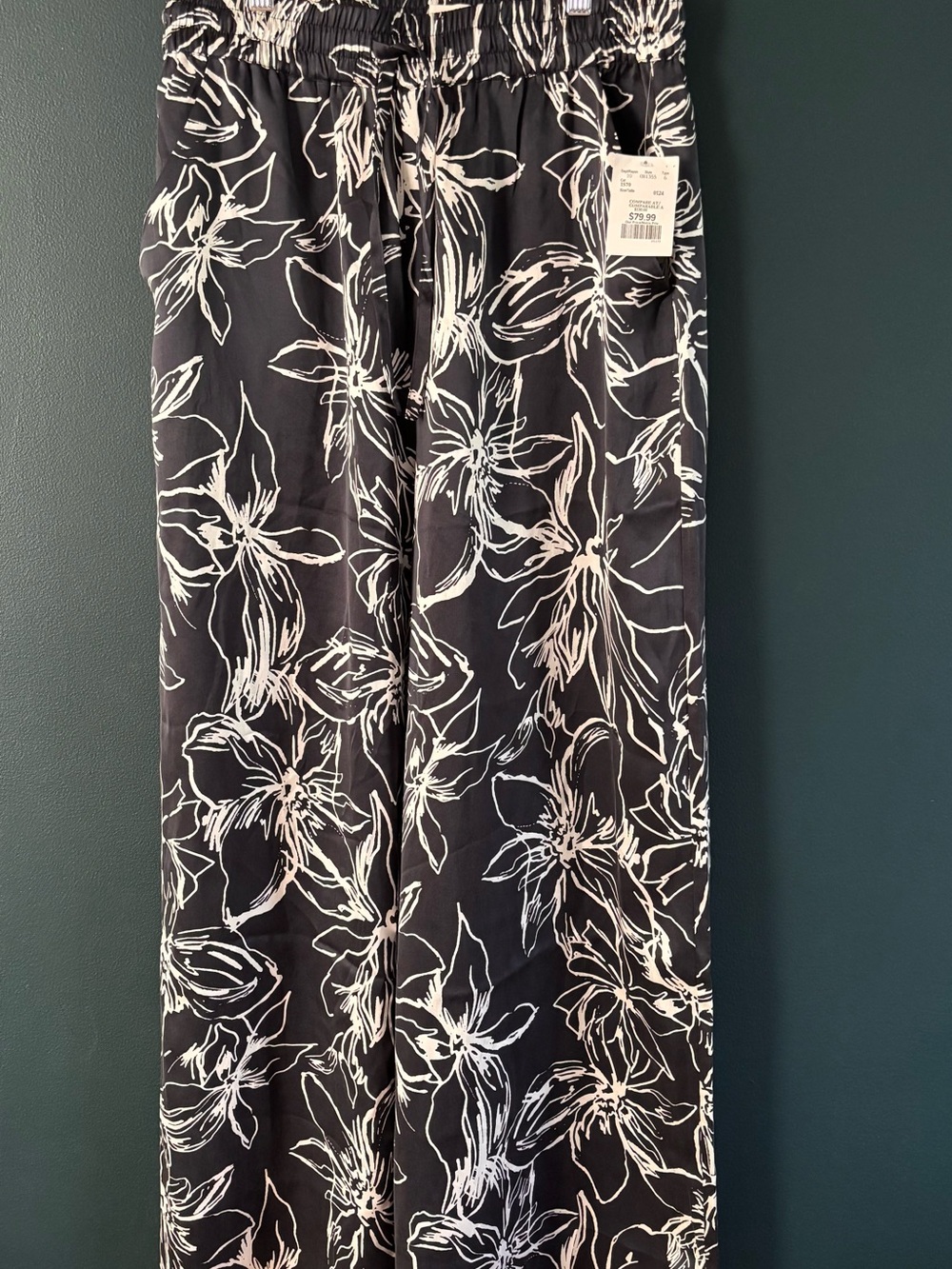 Joie 100% Silk Wide Leg Pants with Pockets